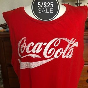 🔺AEO Coca-cola Vintage Style Tank Top size Large